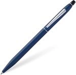 Cross Click Kugelschreiber (Druckmechanik, Schreibfarbe: schwarz) blau-Lack, 1 St&uuml;ck