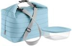 Guzzini - On The Go, Gro&szlig;e Thermotasche M/Frischhaltedose Handy -Hellblau Matt,