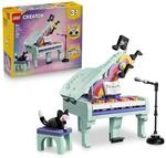 LEGO Creator 3-in-1-Set Deko-Klavier mit Katze - Retro Modellbau mit 3 Bauoptionen: