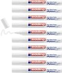 edding 750 Glanzlackmarker - wei&szlig; - 10 Lackmarker - Rundspitze 2-4 mm -...