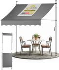 Sol Royal Klemmmarkise ohne Bohren mit Handkurbel Balkon Terrassen Klemmen |...