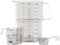 Rosti Mensura Messbecher-Set aus SAN-Kunststoff, 3er-Set, Messl&ouml;ffel 15ml,
