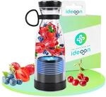 ideoon Mobiler Smoothie Maker 300ml, Akku: Elektrisch, trendig, kompakt &