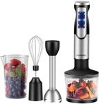 Steinborg&reg; Stabmixer Set 1.200 Watt Edelstahl P&uuml;rierstab Schneebesen...