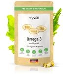 Omega 3 Kapseln vegan 120 St&uuml;ck &ndash; 600 mg EPA & DHA aus Algen&ouml;l &ndash;...