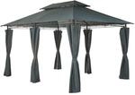 Mondeer Gartenpavillon 3x4m, Premium Pavillon Seitenw&auml;nden mit...
