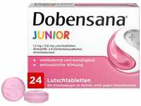 DOBENDAN Junior Lutschtabletten- 1,2mg/0,6mg, Halstabletten für Kinder, Rot, 24