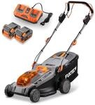 FUXTEC 40V Akku Rasenm&auml;her FX-E2RM43PRO &bull; AkkuM&auml;her mit Akku & Ladeger&auml;t...