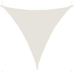 Sonnensegel luftdurchl&auml;ssig 6 x 6 x 6 m - Farbe Creme - Dreieck - Material HDPE