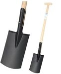 D&ouml;nges Gartenspaten mit T Stiel 113,5 cm lang, flachem Spatenblatt und Stiel...