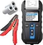 12V 24V Batterietester kfz mit Drucker-TOPDON BT300P, 100-2000 CCA Automatischer