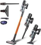 KLAMER Akku Staubsauger, 2-in-1 Staubsauger kabellos & Handstaubsauger,...