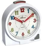 Atlanta Kinderwecker ohne Ticken Analog Jungen M&auml;dchen Wei&szlig; - 2127/0