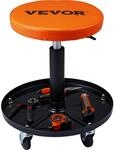 VEVOR Rollender Mechanikerhocker Werkstatthocker 113,4 kg, 406-559 mm
