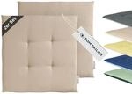 TOM TAILOR NEU! Sitzkissen Stuhl 2er Set - gem&uuml;tliche Stuhlkissen 40x40 cm in...