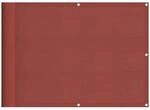 vidaXL Balkon-Sichtschutz Terrakotta 75x800 cm 100% Polyester-Oxford,