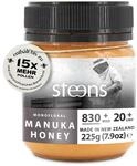 Steens Manuka Honey MGO 830+ - 225 g rein roher 100% zertifizierter UMF 20+...