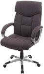 Mendler B&uuml;rostuhl HWC-A71, Stoff/Textil - dunkelgrau