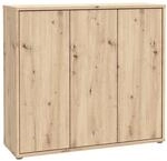 Forte Alice Springs Schuhschrank 100 110, moderner Flurschrank mit 3 T&uuml;ren und 8