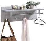IDIMEX Wandgarderobe Garderobe ULF mit Kleiderhaken Hutablage Kleiderstange,