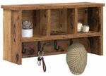 vidaXL Wandmontierter nachttisch Wandhalterung Altholz 50 x 16 x 26 cm