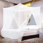 Sekey Moskitonetz f&uuml;r Doppelbett Einzelbett, 2 Eing&auml;nge, Feinmaschiges M&uuml;ckennetz