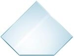 raik Kamin Glasplatte Diamant 125 x 125 cm ESG Sicherheitsglas transparent inkl.