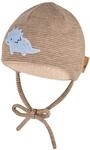 Sterntaler Beanie mit Saurier-Stickmotiv &ndash; aus Mischgewebe in Melange-Optik mit