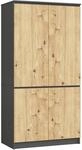 AKORD Schrankaufsatz S90 90 cm | Kleiderschrank mit 4 T&uuml;ren |...