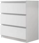 Mirjan24 Kommode mit 3 Schubladen Malwa M3, Anrichte, Diele, Flur, Highboard,
