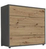 BMG M&ouml;bel Schubkastenkommode Mailand 3 Anrichte Sideboard f&uuml;r Schlafzimmer,