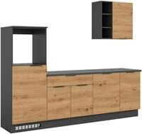 xonox.home K&uuml;che Miller K&uuml;chenzeile K&uuml;chenblock Einbauk&uuml;che K&uuml;chenm&ouml;bel