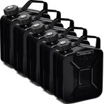 BW&reg; Benzinkanister Metall 5x 5 Liter mit Schraubverschluss - Kraftstoffkanister