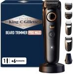 King C Gillette Barttrimmer Herren PRO MAX, Kabelloser Bartschneider mit 40