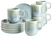 M&Auml;SER Serie Cordelia, Espressotassen Set f&uuml;r 6 Personen aus hochwertigem Steinzeug,