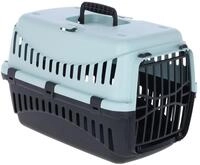 Kerbl Pet Transportbox Expedion, blau/schwarz, 45x30x30 cm, Hundebox, Katzenbox,