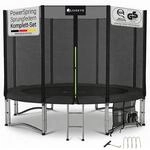 Juskys Trampolin JumpMaster L &Oslash; 305 cm &ndash; Outdoor Gartentrampolin mit
