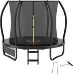 Zelsius Trampolin Schwarz &Oslash; 228 cm f&uuml;r den Outdoor-Bereich | Trampolin...