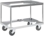 Certeo | Alu-Fahrgestell | Ladeh&ouml;he 440 mm | Innen-LxB 575 x 370 mm | ohne