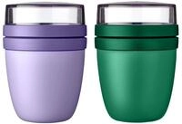 Mepal | Lunchpot Ellipse Mixed | Vivid Lilac + Vivid Green | M&uuml;slibecher to go 