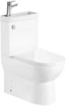 Aqualine JALTA HYGIE WC-Kombi mit Waschbecken, Rimless, Abgang senkrecht/waagerecht,