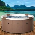 BRAST Whirlpool MSpa Rova mit Fester Au&szlig;enwand | &Oslash;182x70cm | LED-Beleuchtung...