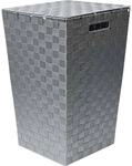 Hayrets W&auml;schekorb mit Deckel, W&auml;schesammler-W&auml;schesortierer mit 48L...