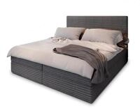 Masseno Boxspringbett PISA 160x200 cm Komplett-Set mit Matratze und Topper,