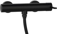 Sapho ICONIC Wand-Duscharmatur, Schwarz matt