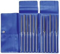 Dick 21001430 Nadelfeilen-Satz Hieb 3, 12-teilig in Plastiktasche L&auml;nge 140 mm 1 Set