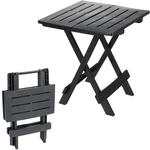 Spetebo Kunststoff Klapptisch Adige 45 x 43 cm - anthrazit - Garten...