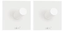 ZACK Handtuchhaken PECO 40125, eckig, wei&szlig;, klein, selbstklebend, 2 St&uuml;ck