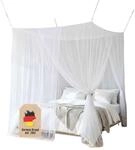 Intirilife M&uuml;ckennetz zum Schutz vor M&uuml;cken und Insekten in Wei&szlig; - 220 x 200...