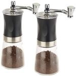 Rosenstein & S&ouml;hne Kaffeem&uuml;hle mit Kurbel: 2er-Set Hand-Kaffeem&uuml;hlen,